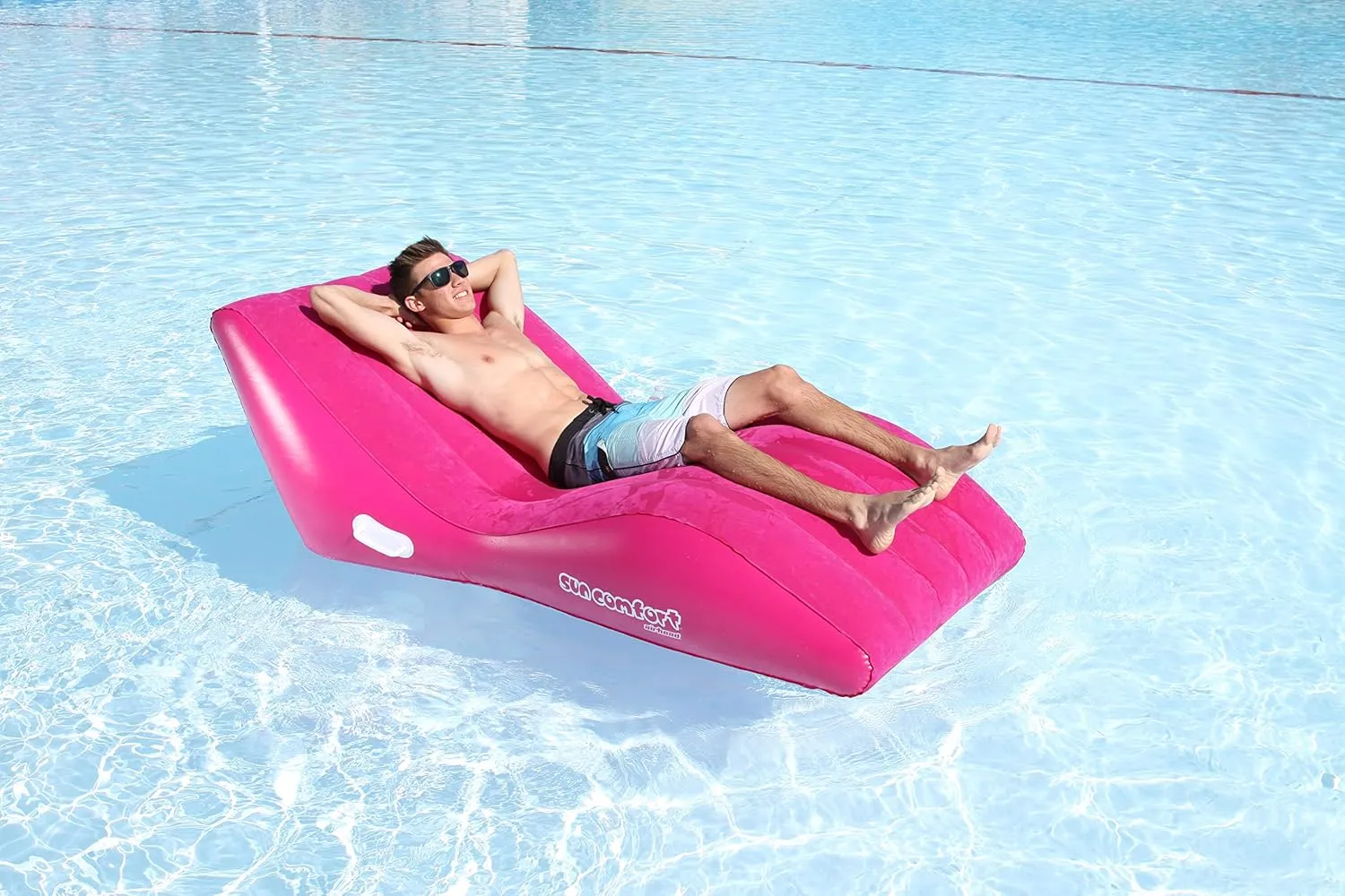 Airhead SUN COMFORT COOL SUEDE Zero Gravity Lounge, Raspberry