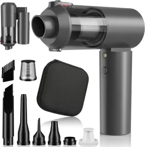 AirifyPro Vac V2 Portable Air Blower/Car Vacuum 16000PA High Power 90°Foldable 3in1 Handheld Vacuums Cleaner Brushless Motor Cordless Duster Grey
