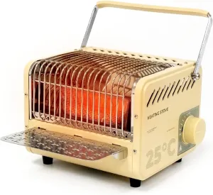 ALOCS 3 in 1 Portable Heater and Stove, 5200BTU Camping tent heater, Outdoor Camping Gas Stove with Shelf for Storage,Adjustable Temperature Camping Heaters for Tent, Fishing, Hiking, Trekking