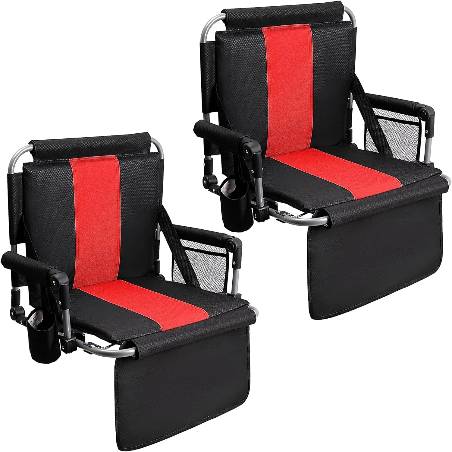 ALPHA CAMP Stadium Seat Chair for Bleachers with Back & Arm Rest