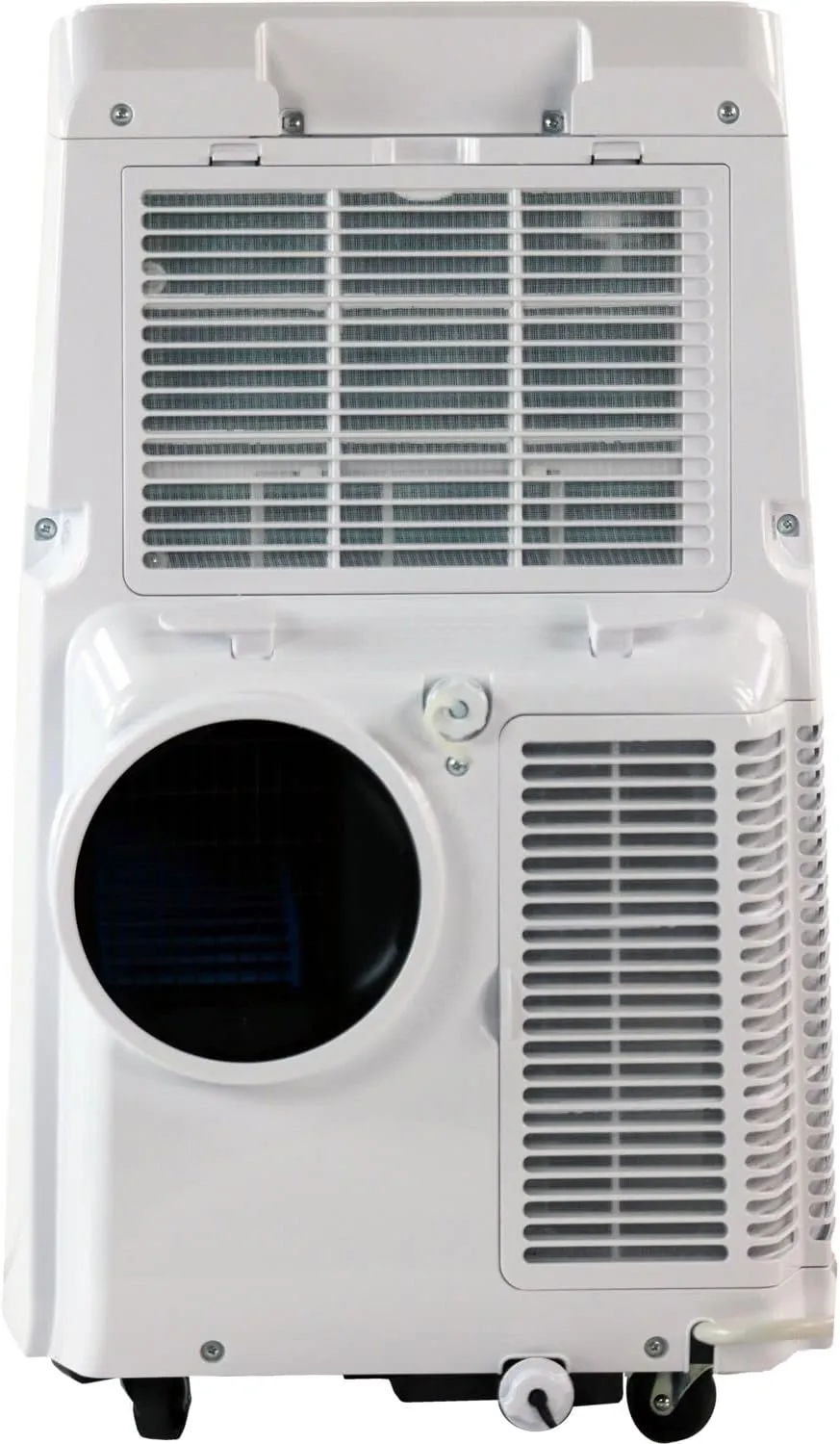 Amana AMAP084AW AC 8,000 BTU Portable Air Conditioner, for Rooms up to 300 Sq. Ft, with Dehumidifer, Fan Mode, Digital Controls, Remote, Wheels, 24H Timer, and Washable Filter, White
