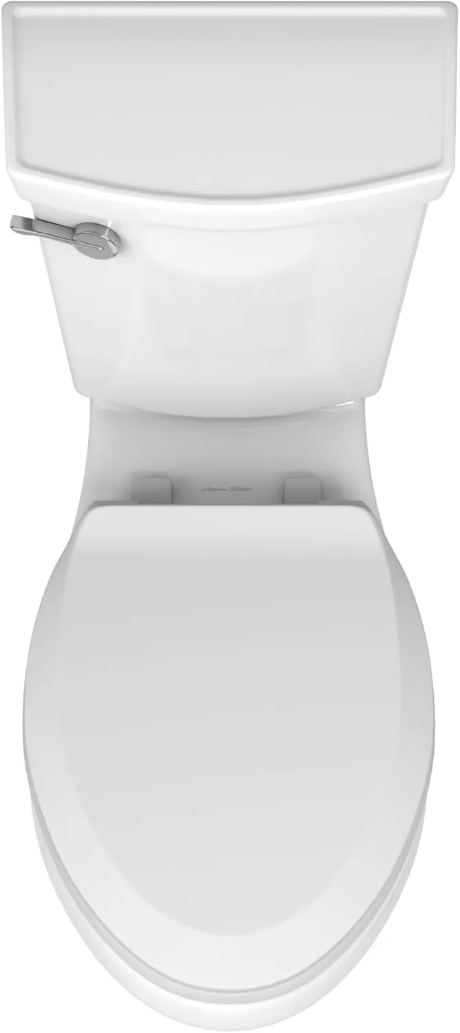 American Standard 606AA001.020 H2Optimum Two-Piece Toilet with Toilet Seat and Wax Ring, Elongated Front, Chair Height, White, 1.1 gpf