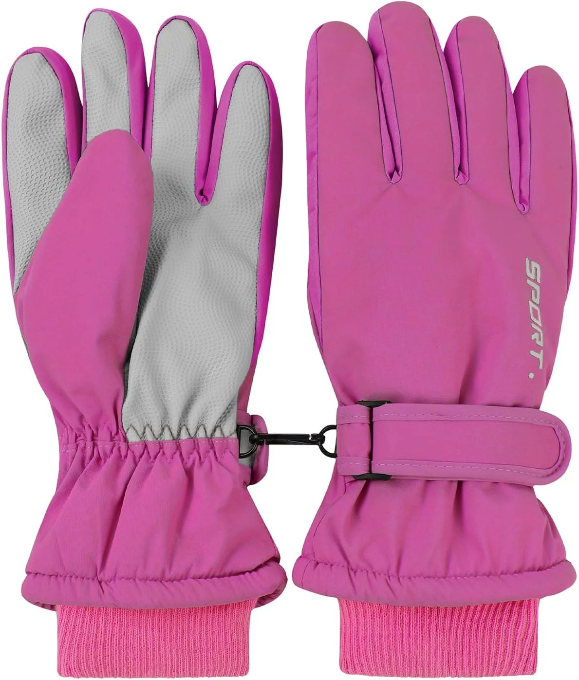American Trends Winter Ski Gloves for Women Waterproof Winter Gloves Touchscreen Snow Gloves