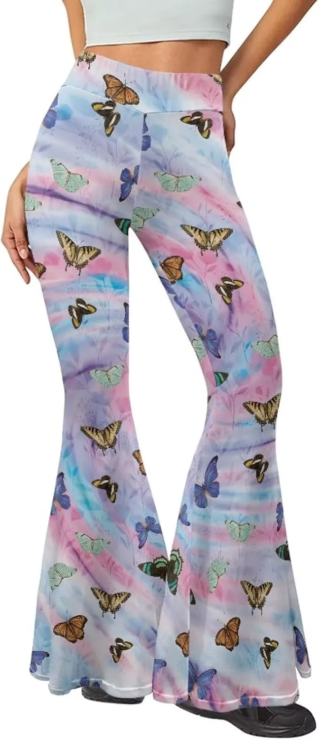 Amzbeauty Yoga Pants Women Flare Bell Bottom Breathable Soft Yoga Pants