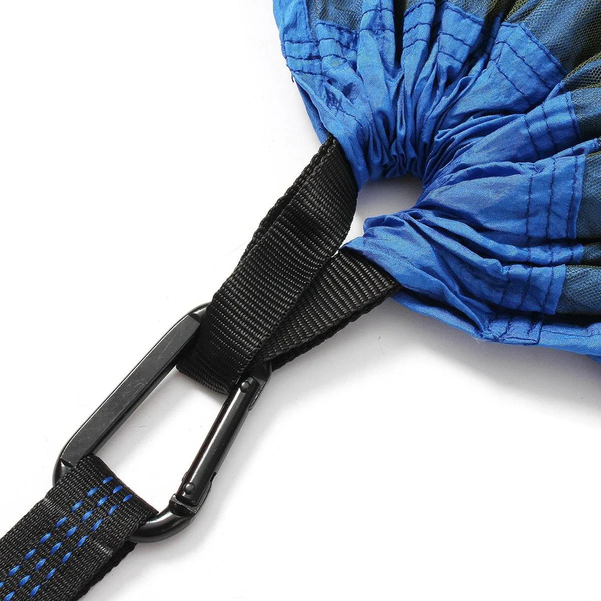 Anti-mosquito Parachute Nylon Hammock Outdoor Travel Camping Turn Over Tents (Dark Green)