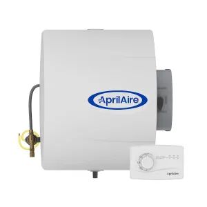 AprilAire 400M Whole-House Humidifier, Manual Water Saver Furnace Humidifier, Large Capacity Whole-House Humidifier for Homes up to 5,000 Sq. Ft., White
