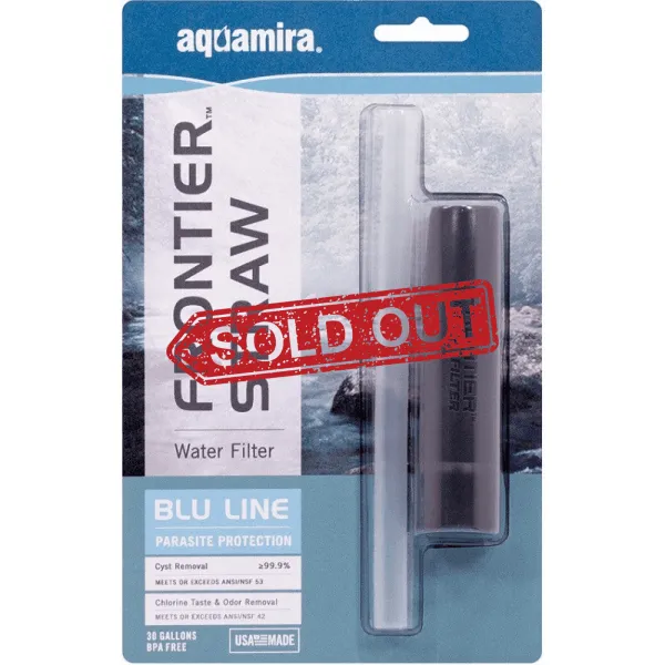 Aquamira Frontier Straw Filter Tactical - BLU