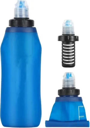 Arayuu Filter Water Bottle - Travel-Friendly Water Filter, Sports Water Bottle Portable Water Filter for Camping, Hiking, emergencys Survival Water Purifier, Outdoor Supplies 1PCS