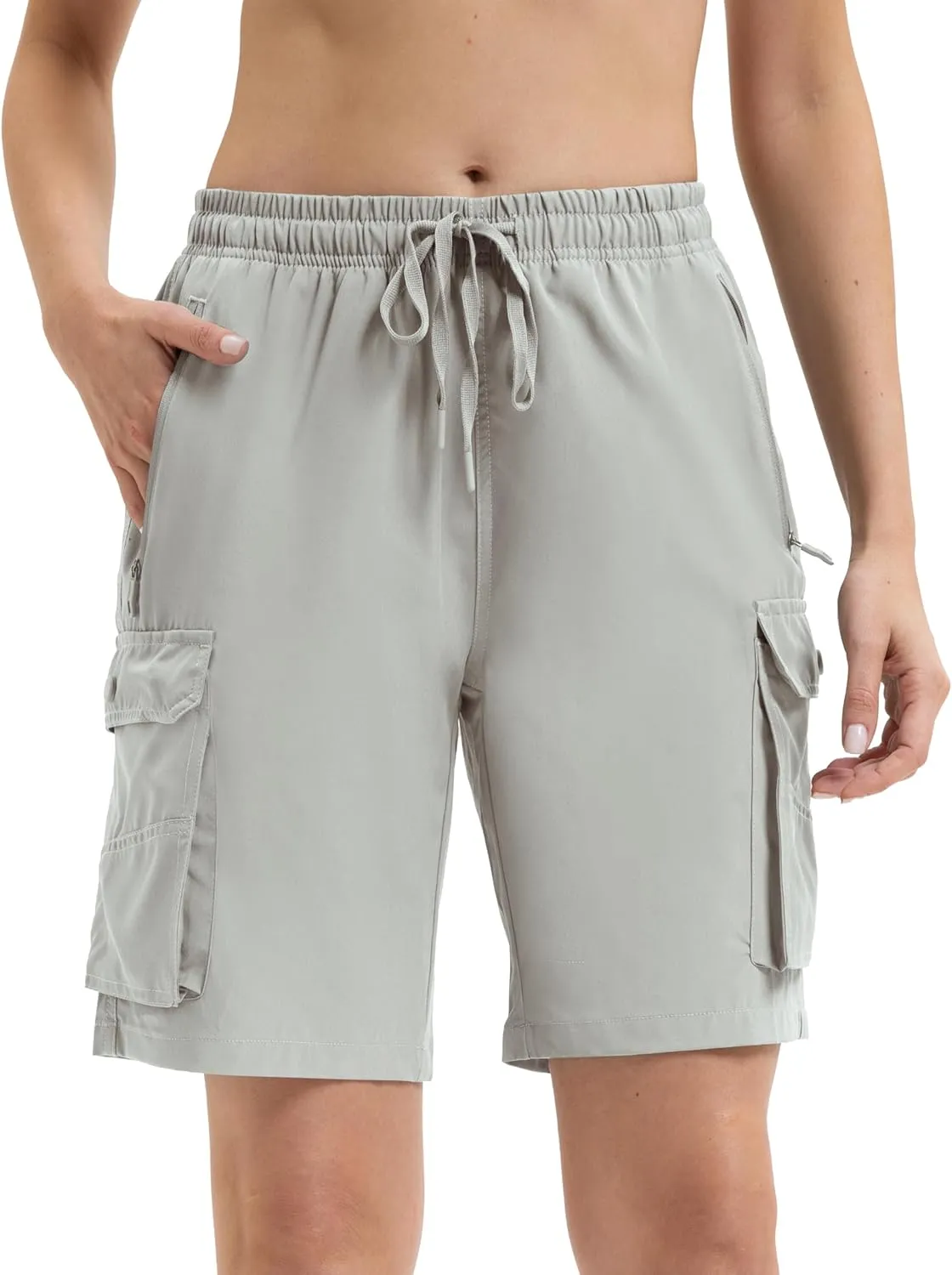 Arunlluta 7" Hiking Shorts Women Quick Dry Cargo Shorts for Women Lightweight Womens Golf Shorts Stretchy Athletic Summer
