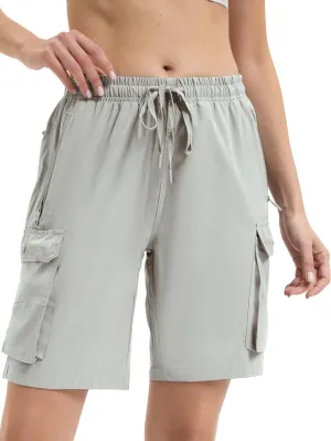Arunlluta 7" Hiking Shorts Women Quick Dry Cargo Shorts for Women Lightweight Womens Golf Shorts Stretchy Athletic Summer