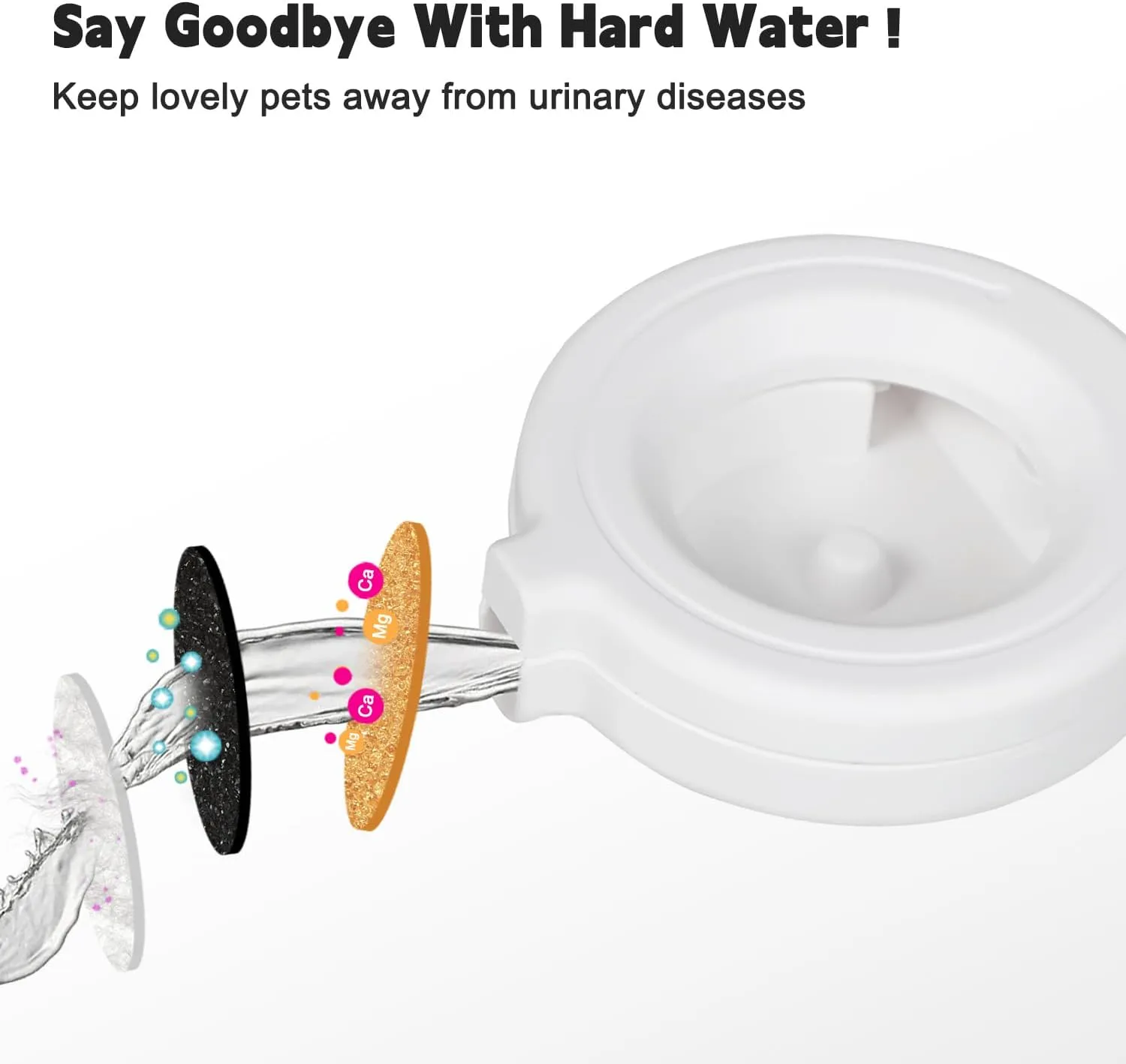 Automatic Pet Waterer,8L Gravity Stainless Steel Water Dispenser,100% BPA-Free, Large Capacity Water Feeder for Cats and Small and Medium-Sized Dogs