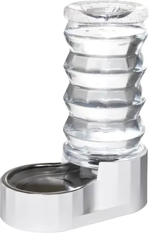 Automatic Pet Waterer,8L Gravity Stainless Steel Water Dispenser,100% BPA-Free, Large Capacity Water Feeder for Cats and Small and Medium-Sized Dogs