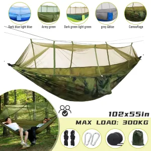 Automatic Quick-Opening Mosquito Net Hammock for Camping and Travel