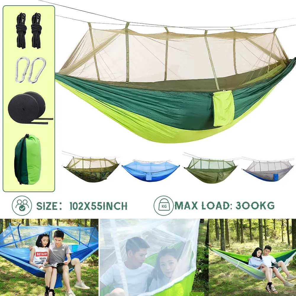 Automatic Quick-Opening Mosquito Net Hammock for Camping and Travel