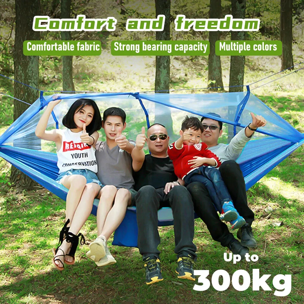 Automatic Quick-Opening Mosquito Net Hammock for Camping and Travel