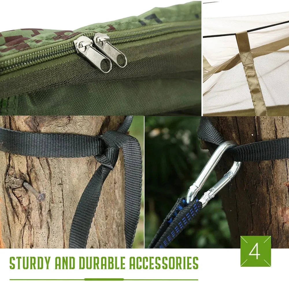 Automatic Quick-Opening Mosquito Net Hammock for Camping and Travel