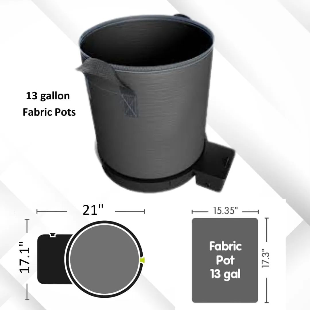 AutoPot 4 Pot XXL System 13 Gallon Fabric Pots - 12.4 gal Reservoir Included - Self Watering, Gravity Powered Irrigation System