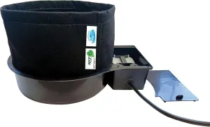 AutoPot GeoPot Module with 3 Gallon Fabric Pot - Self-Watering, Hydroponic System (GeoPot Module - 3 gal - No Tank) Indoor, Black
