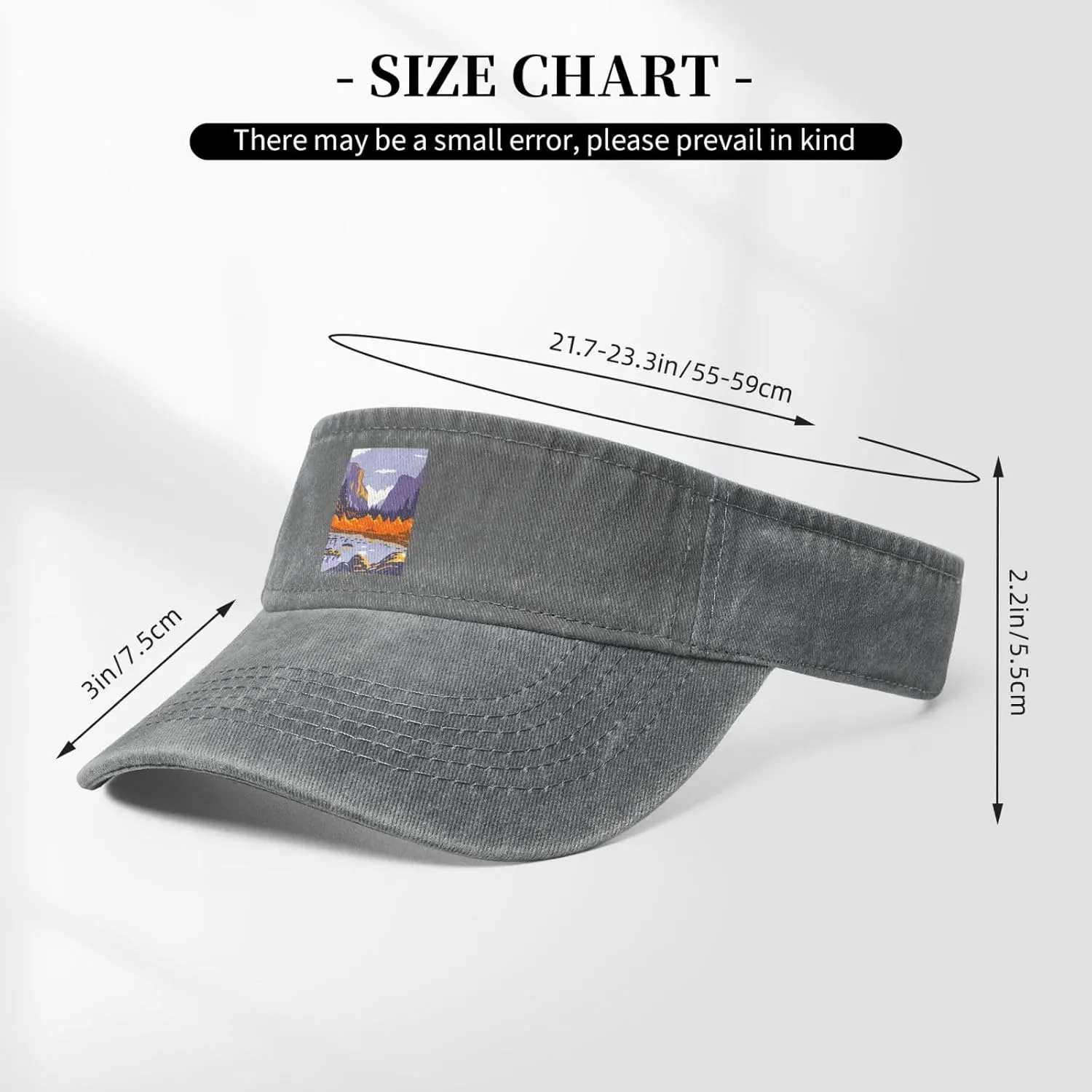 Autumn in Yosemite National Park Sun Visor Hats Cotton Adjustable Sports Empty Top Baseball Cap for Women Men Golf Cap