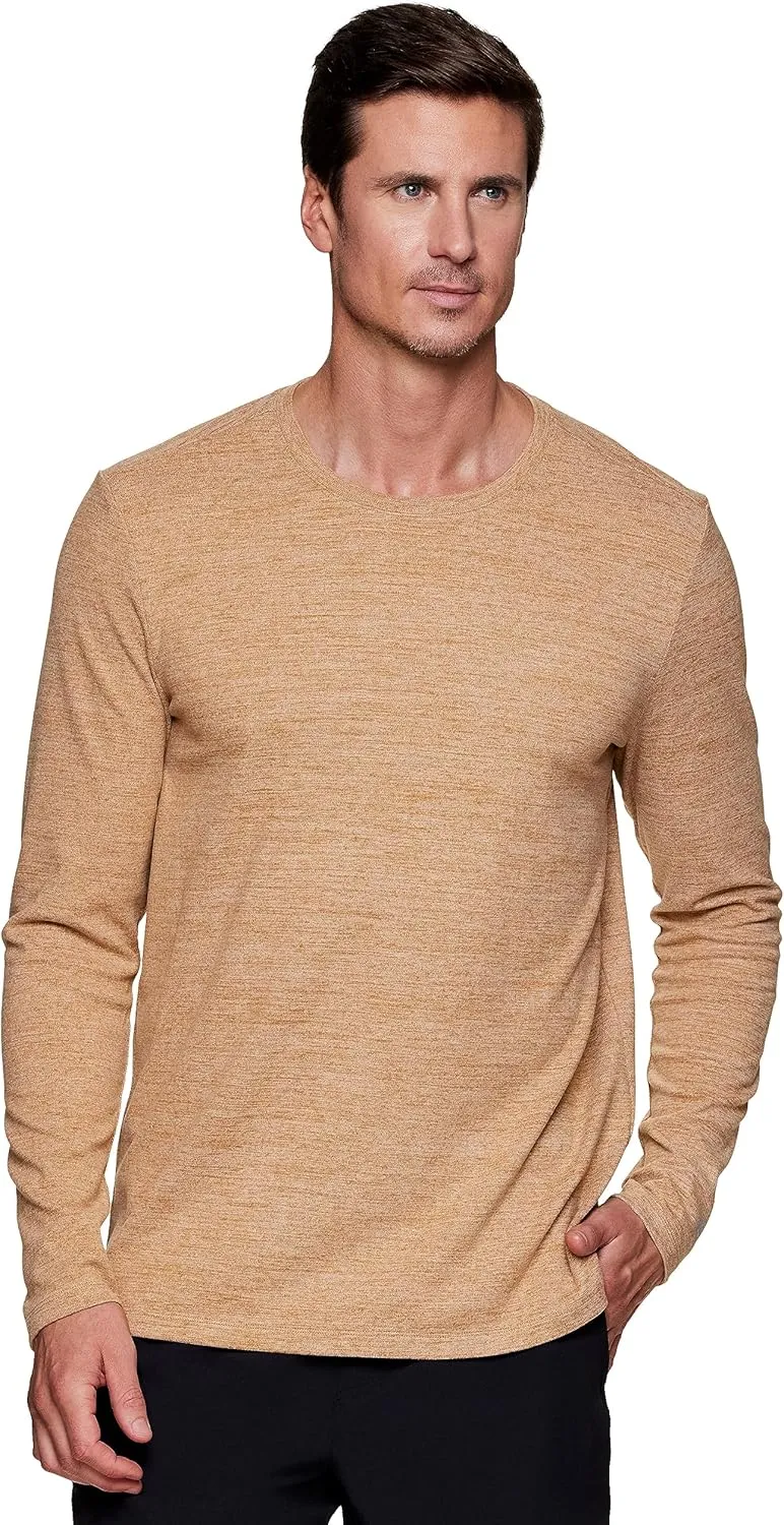 Avalanche Men's Fleece Pullover Top Long Sleeve Lightweight Crewneck Sweatshirt