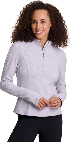 Avalanche Women's 1/4 Zip Pullover, Lightweight Hiking Partial Zip Mock Neck Top