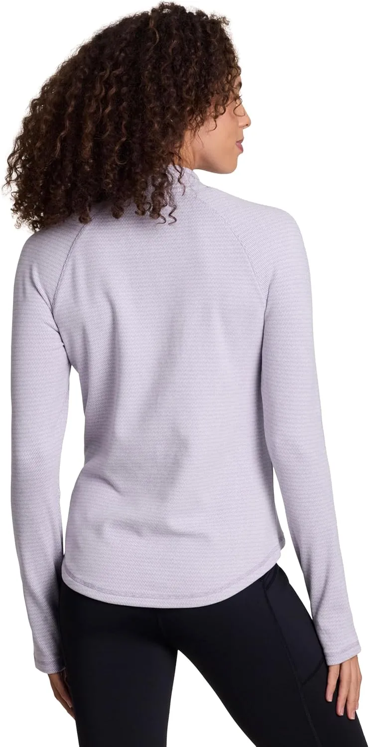 Avalanche Women's 1/4 Zip Pullover, Lightweight Hiking Partial Zip Mock Neck Top