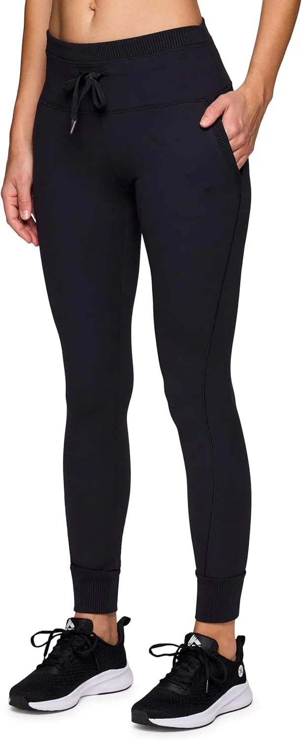 Avalanche Women's Drawstring Waist Gym Hiking Legging Fitted Jogger with Pockets