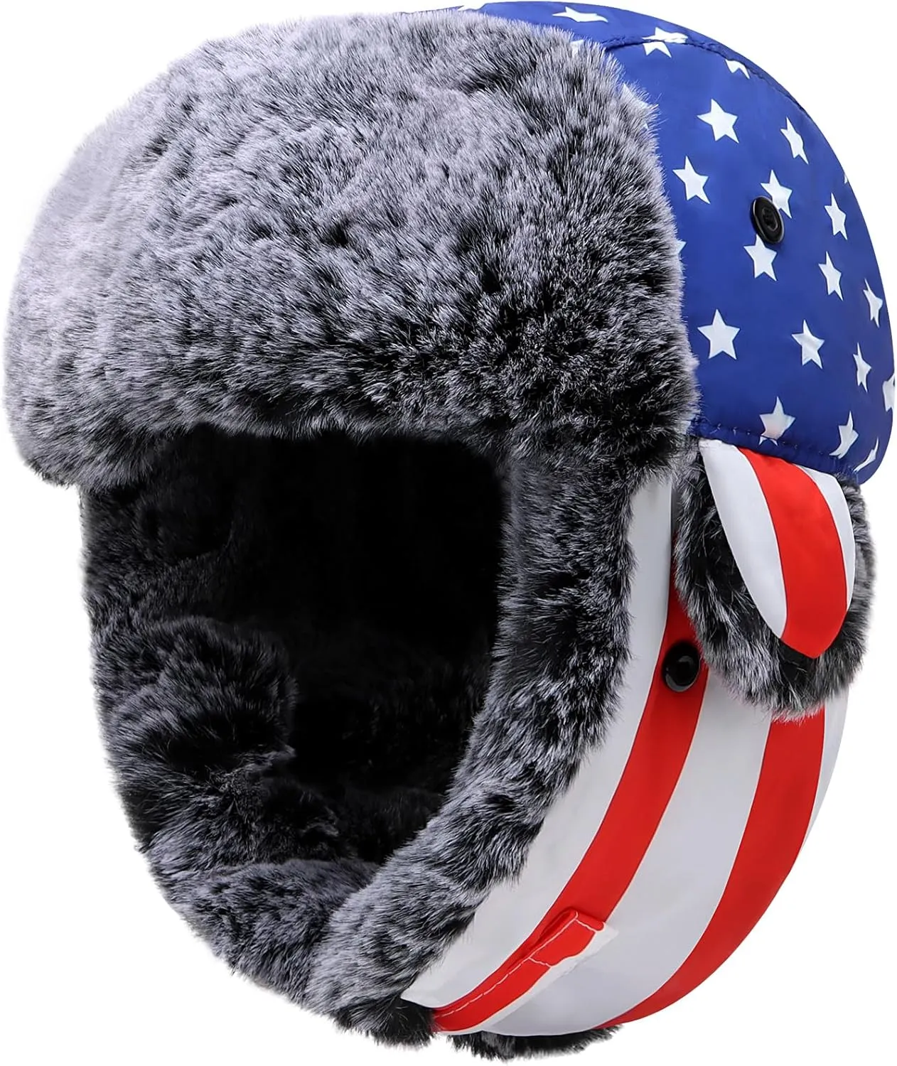 Baby Toddler Trapper Hat Kids Adjustable Ushanka Waterproof Winter Aviator Hat for Boys 1T-8T