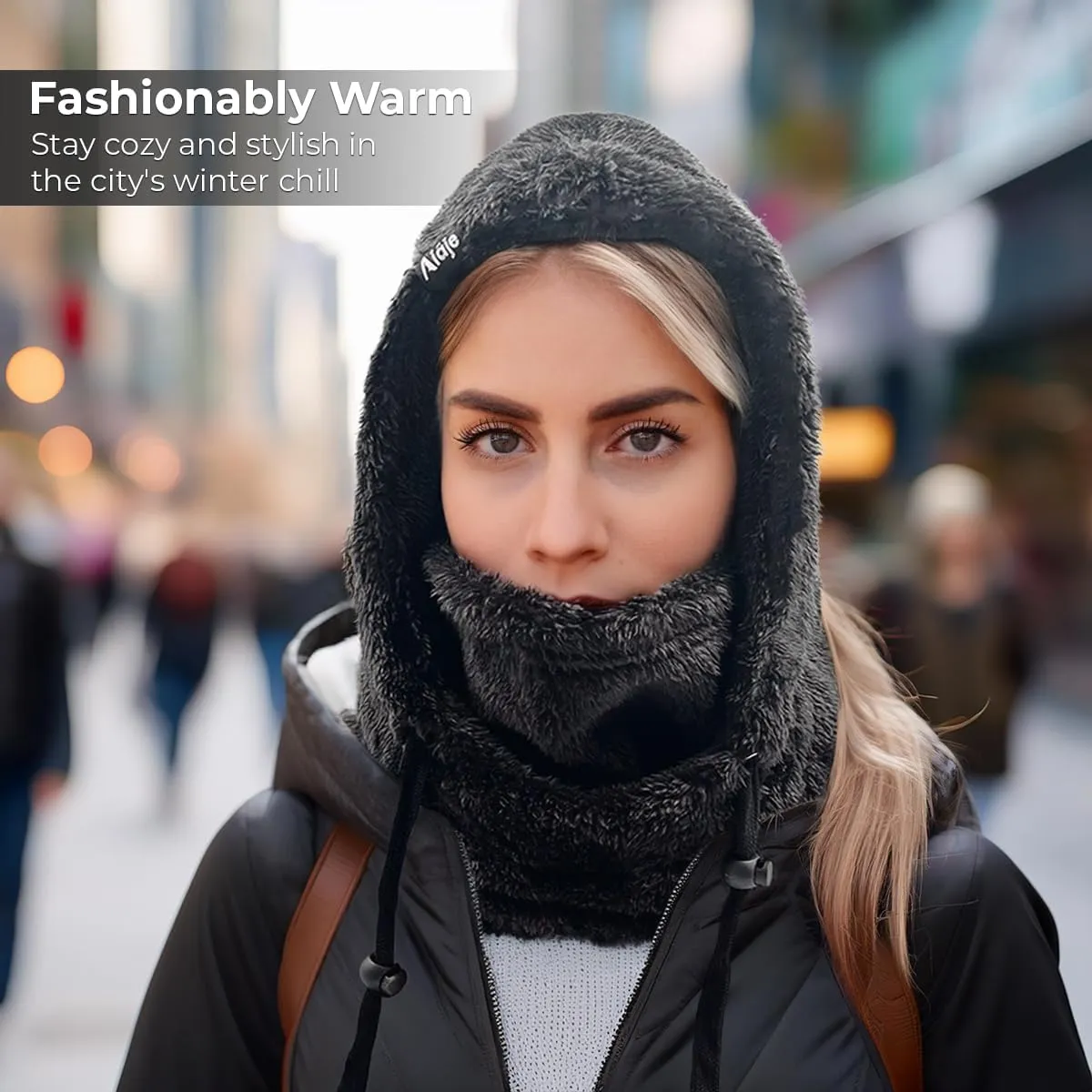 Balaclava Cold Weather Winter Fleece Ski Snowboard Mask Hood Face Mask Scarf Neck Warmer Cover Helmet for Outdoor Activities