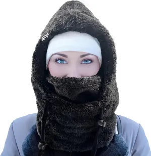 Balaclava Cold Weather Winter Fleece Ski Snowboard Mask Hood Face Mask Scarf Neck Warmer Cover Helmet for Outdoor Activities