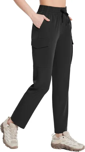 baleaf Women's Hiking Pants Cargo Quick Dry Pants Water Resistant Loose Lightweight Travel Fishing Outdoor UPF50 