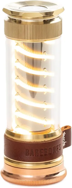 Barebones Edison Light Stick – Brass, USB Rechargeable LED Lantern and Flashlight with 7 Modes, 40  Hour Run Time, Camping Essentials with Magnetic Base
