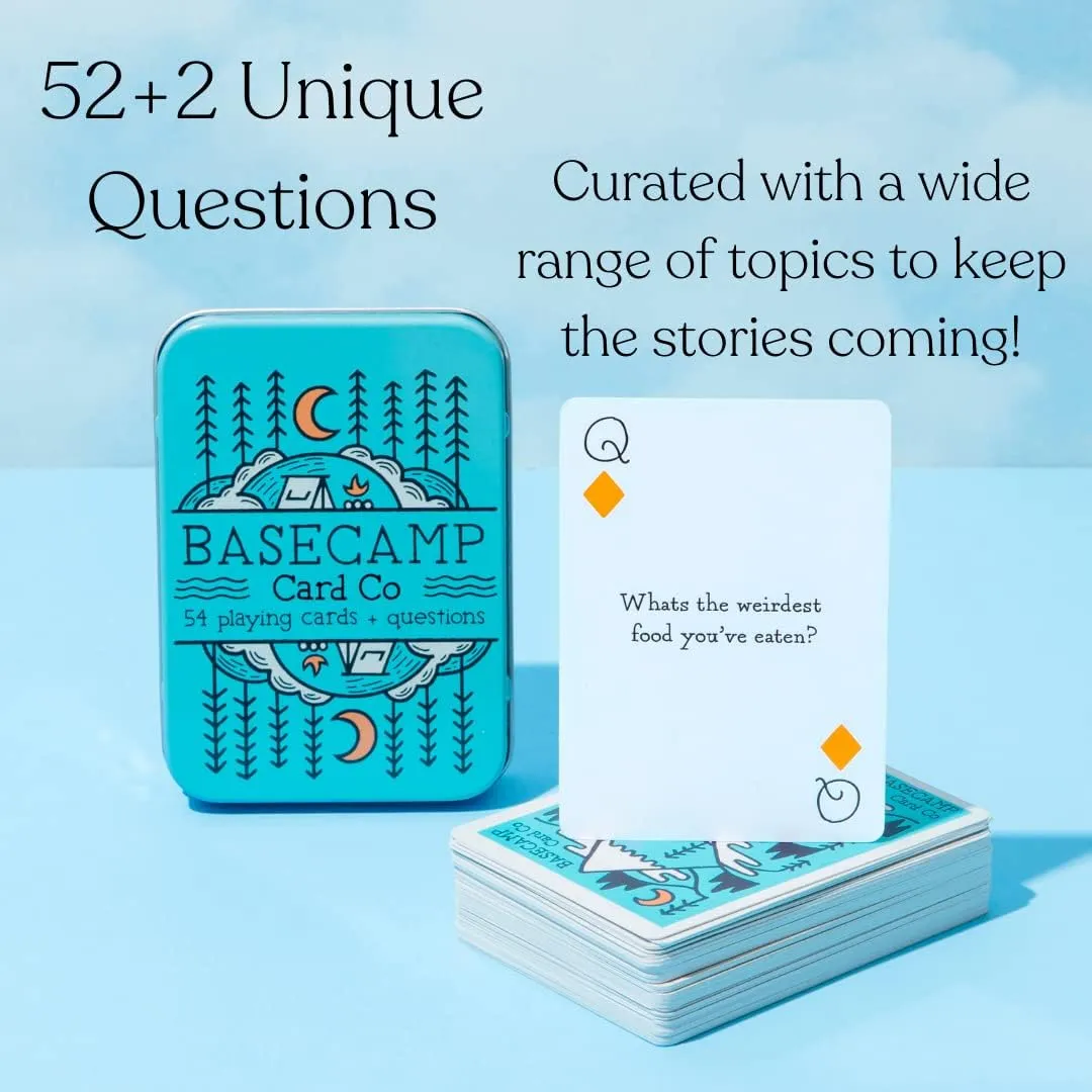Basecamp Cards Second Edition – 54 Family-Friendly Conversation Cards – Unique Conversation Starters for Deeper Talks & Lasting Memories – Interactive Family Card Games