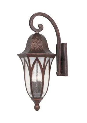 Berkshire Four Light Wall Lantern in Burnished Antique Copper