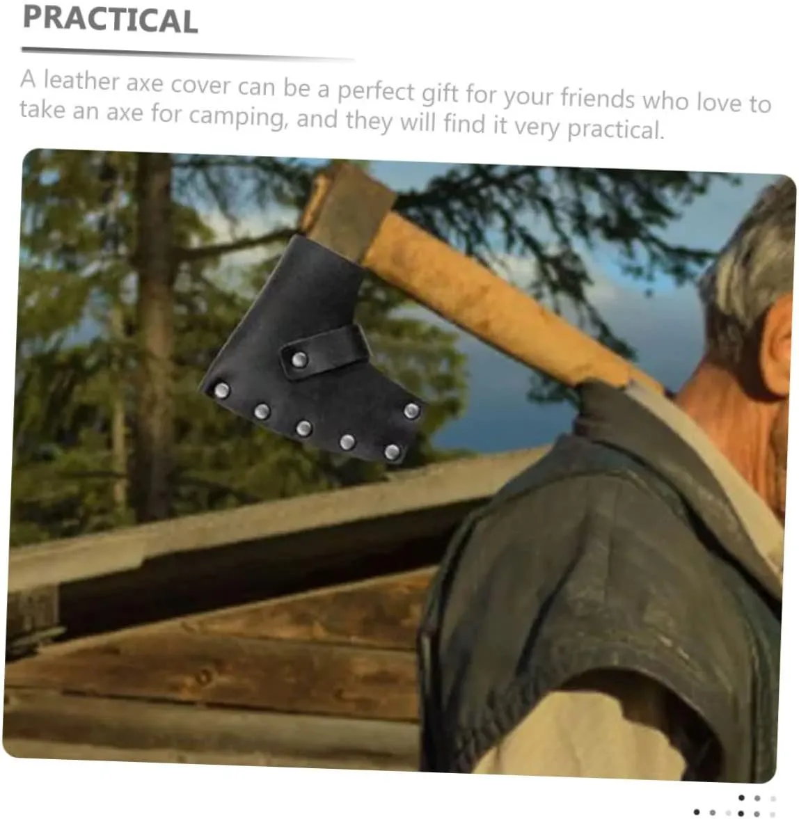 BESPORTBLE 4pcs Portable Leather Hatchet Cover Sturdy Protector Sleeve for Camping Attachment Fit Functional and Stylish Design Secure Snap Button Closure