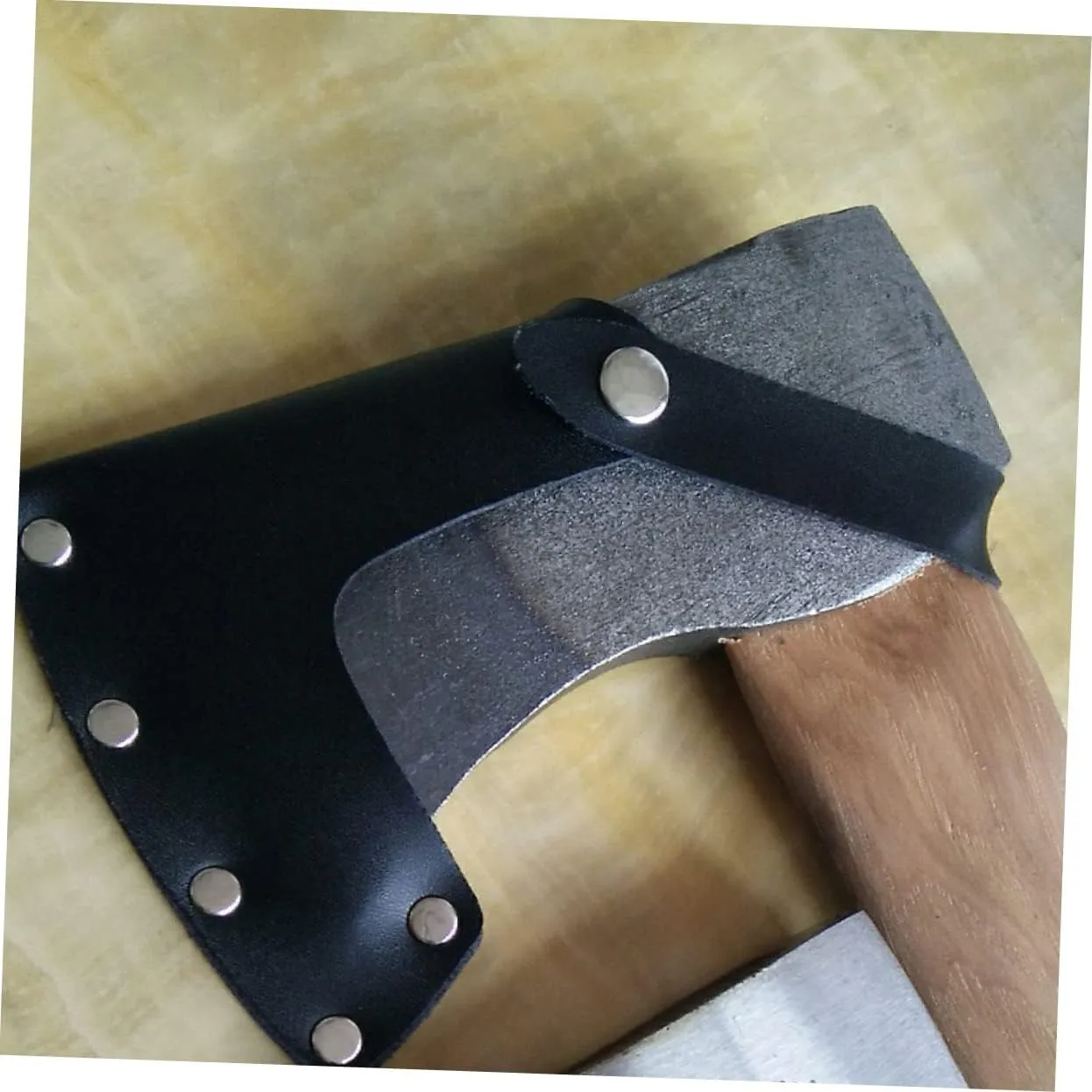 BESPORTBLE 4pcs Portable Leather Hatchet Cover Sturdy Protector Sleeve for Camping Attachment Fit Functional and Stylish Design Secure Snap Button Closure
