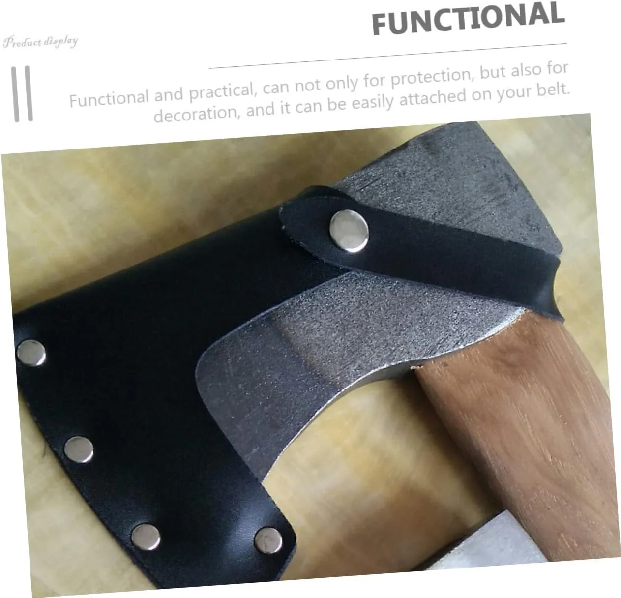 BESPORTBLE 4pcs Portable Leather Hatchet Cover Sturdy Protector Sleeve for Camping Attachment Fit Functional and Stylish Design Secure Snap Button Closure