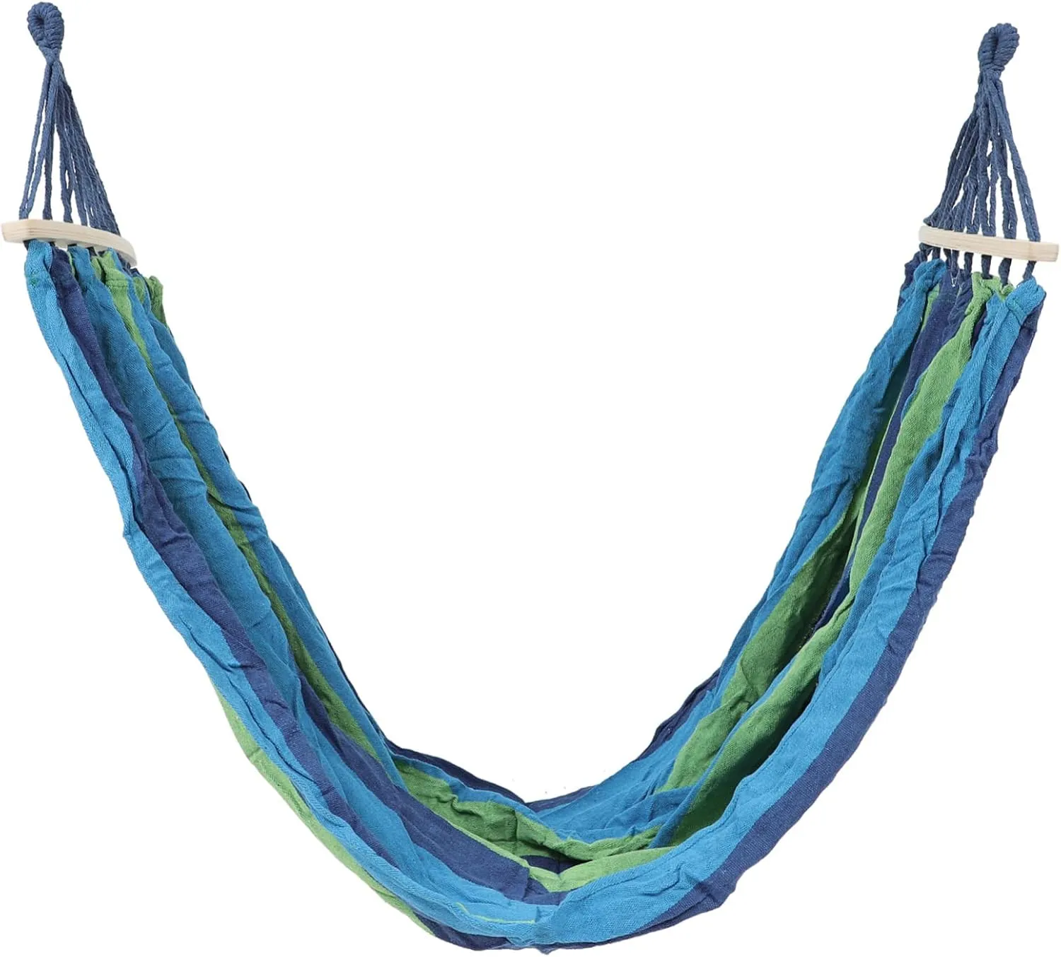 BESPORTBLE Outdoor Double Hammock Parachute Cloth Portable Camping Hammock Rainbows Design Swing Bed with Wooden Stick for Easy Setup