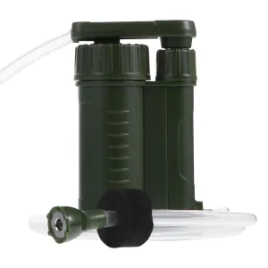 BESTonZON 1pc Portable Water Purifier Emergency Water Filter for Camping Hiking and Lightweight and Durable Design for Survival Kits for Natural Disaster Preparedness