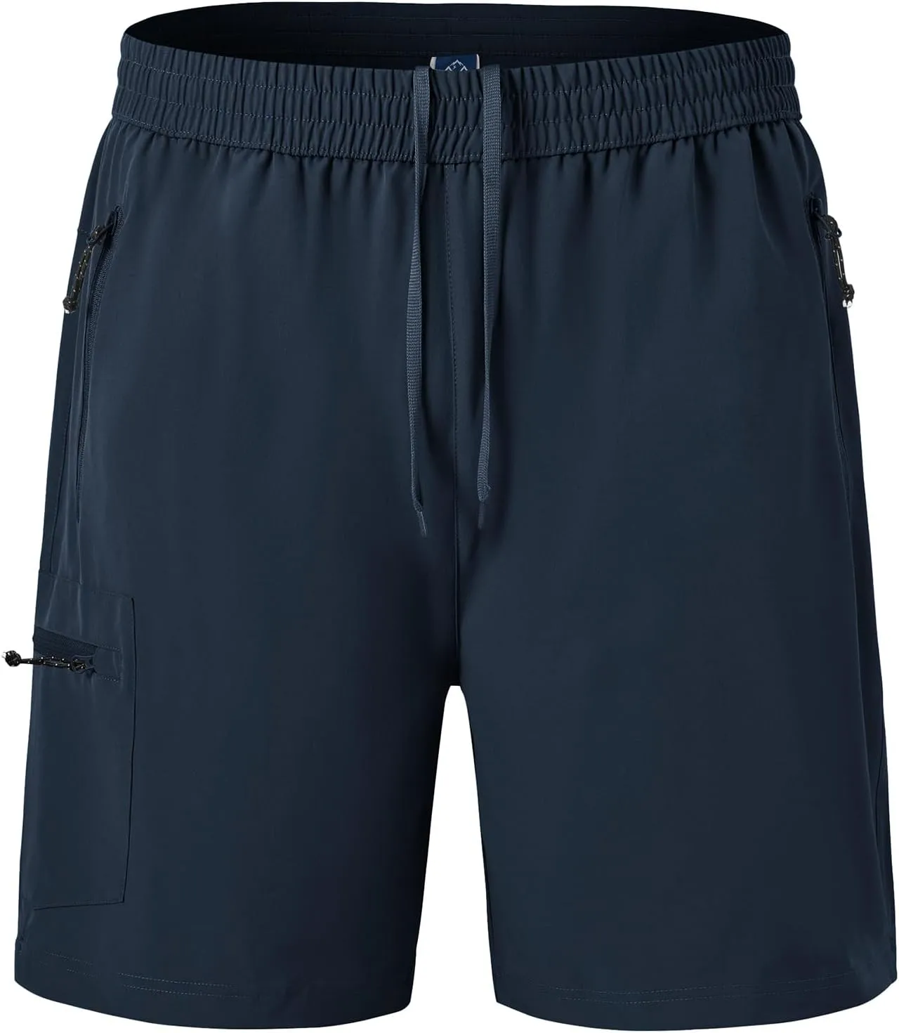 BGOWATU Men's Athletic Hiking Shorts Stretch Quick Dry Sports Gym Shorts with Zipper Pockets for Fishing Travel