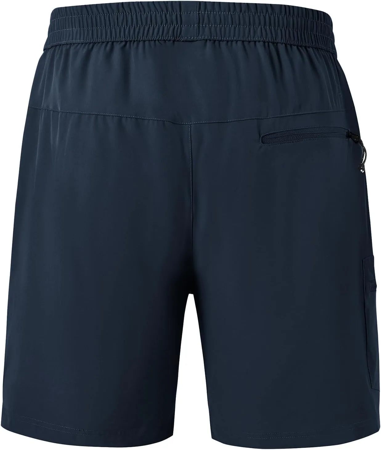 BGOWATU Men's Athletic Hiking Shorts Stretch Quick Dry Sports Gym Shorts with Zipper Pockets for Fishing Travel