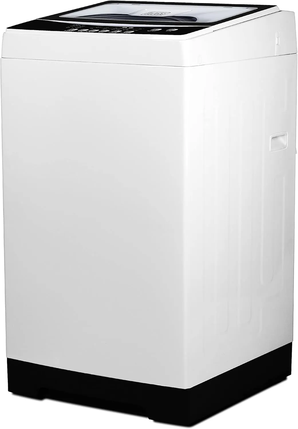 BLACK DECKER 3.0 Cu. Ft. Portable Washer, 26.5 lb. Capacity Washing Machine, 6 Cycles, Quick Connect Sink Adapter and Drain Hose Included, Transparent Lid & LED Display, BPW30MW, White