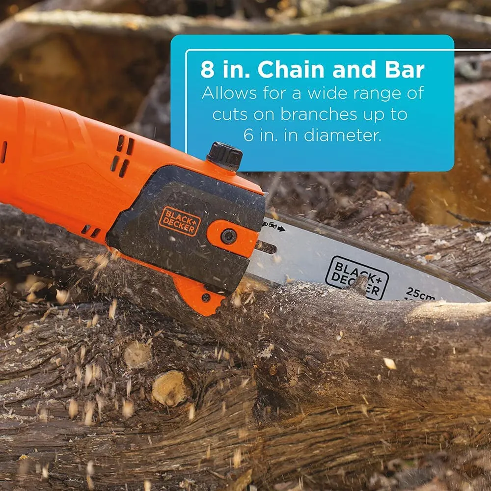 BLACK DECKER Cordless 20V Max Lithium Ion Battery Powered Pole Saw - Tool only - LPP120B