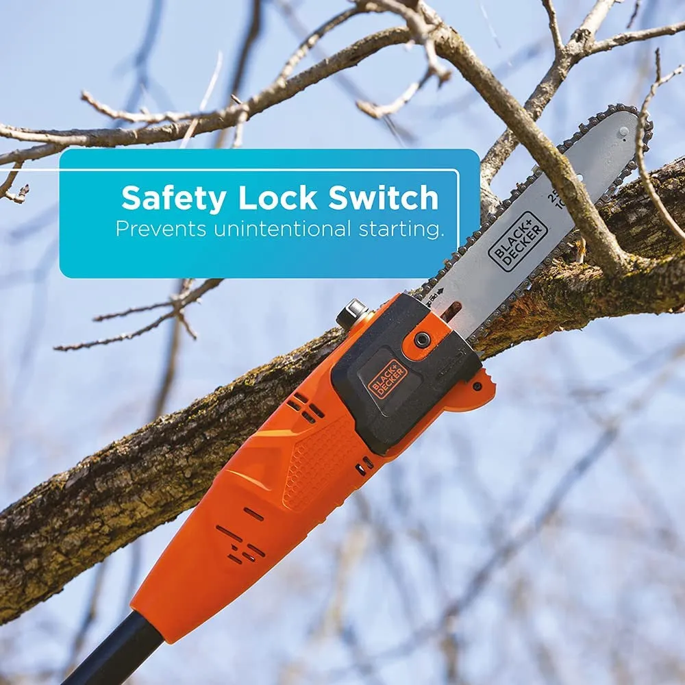 BLACK DECKER Cordless 20V Max Lithium Ion Battery Powered Pole Saw - Tool only - LPP120B