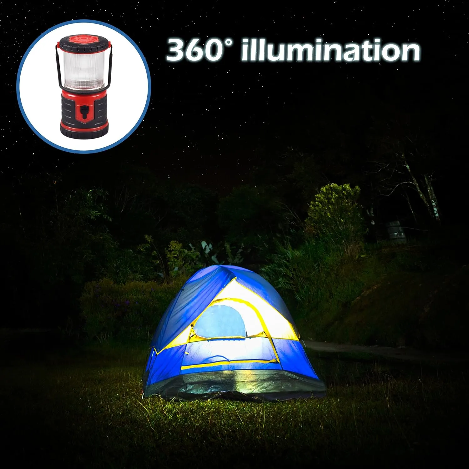 Blazin Bolt Rugged USB Rechargeable Lantern | 1000 Lumen | 350 Hours of Light | Giant 12000mAh Power Bank | 6 Modes | Camping, Emergency, Power Outage, Storm, Blizzard, Hurricane Survival