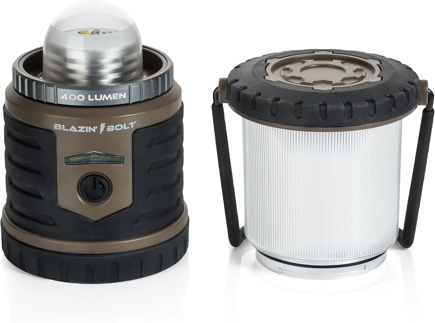 Blazin Bolt Rugged USB Rechargeable Lantern | 1000 Lumen | 350 Hours of Light | Giant 12000mAh Power Bank | 6 Modes | Camping, Emergency, Power Outage, Storm, Blizzard, Hurricane Survival