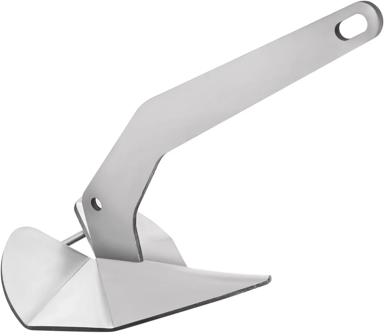 Boat Anchor, Silver Small Yacht Boat Anchor 10lbs / 14lbs / 18lbs /22lbs / 32lbs / 35lbs / 43lbs Marine Stainless Steel 316 Wing Style Anchor for Boats