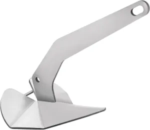 Boat Anchor, Silver Small Yacht Boat Anchor 10lbs / 14lbs / 18lbs /22lbs / 32lbs / 35lbs / 43lbs Marine Stainless Steel 316 Wing Style Anchor for Boats