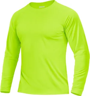 Boladeci Men's UPF 50  Sun Protection UV SPF Shirts Long Sleeve Lightweight Quick Dry Swim T-Shirts Rash Guard