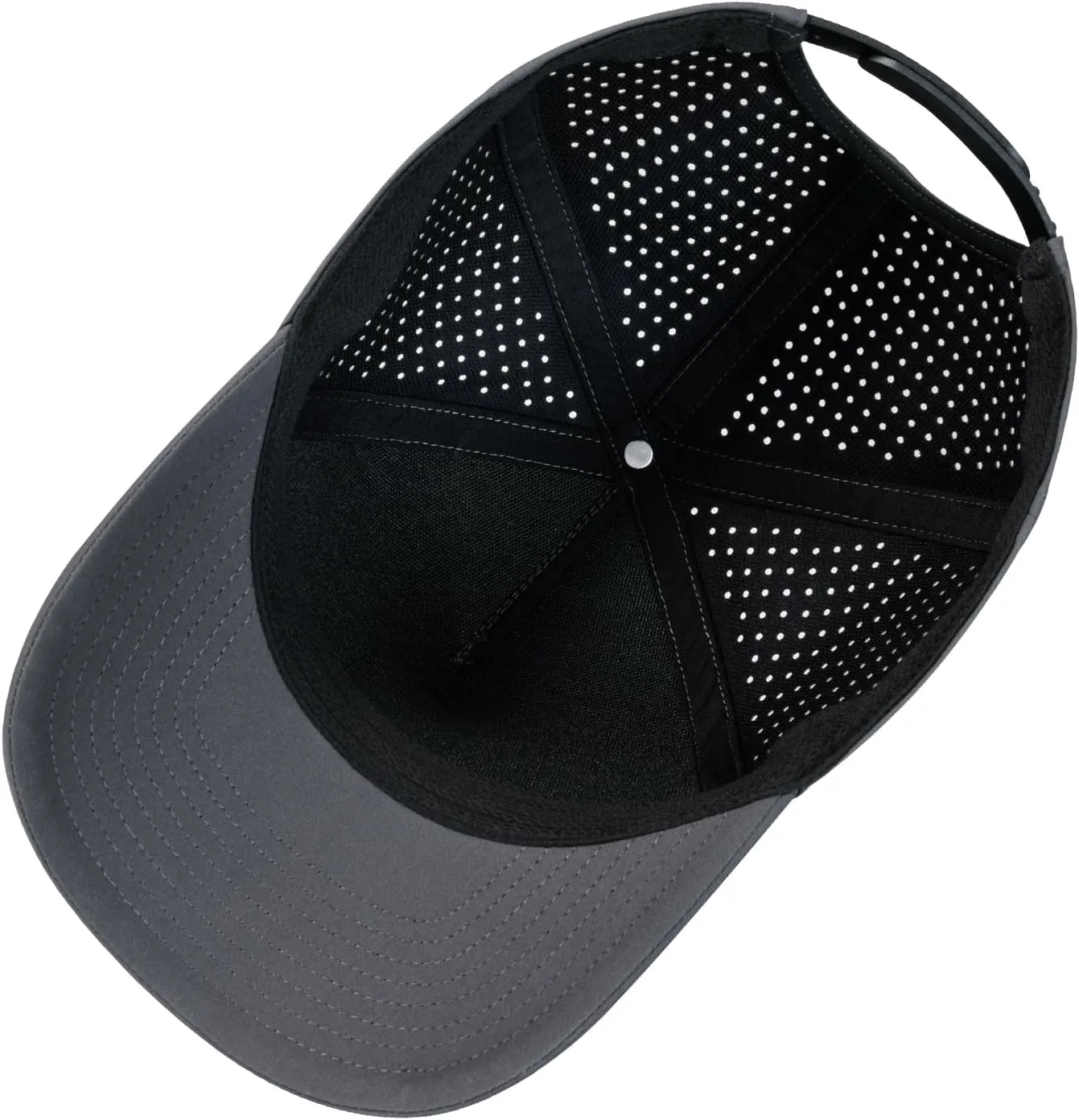 BOTVELA Men Adjustable Snapback Baseball Cap Vented Performance Laser Cut Mesh Hat